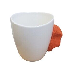 Rock Climbers Ceramic Coffee Mug Cup Climber Goods Climbing Hold Handle Orange